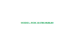 Model Rok Batik Muslim Model Kebaya Modern